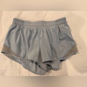 Lululemon Light Pastel Blue 2.5 inch Hotty Hot Shorts